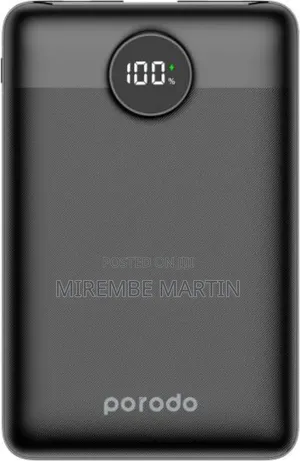 Porodo Super Slim 20w Power Bank 10000mah - Pd-Pbfch006-Bk