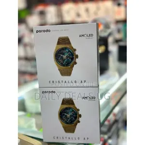Porodo Cristalloap Smart Watch - Gold