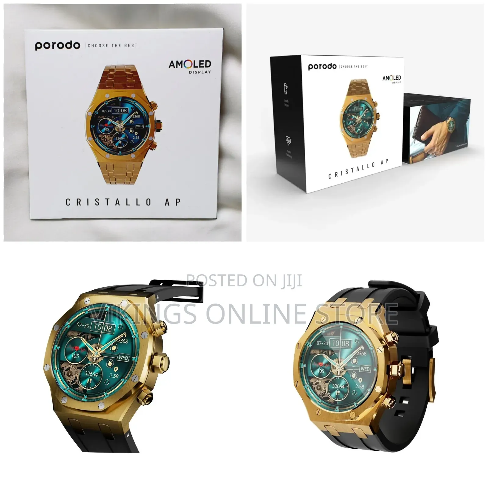 Porodo Cristallo Ap Smart Watch