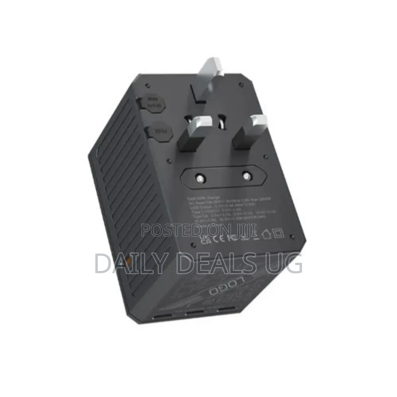 Porodo Gan 5-Port Travel Block Universal Charger