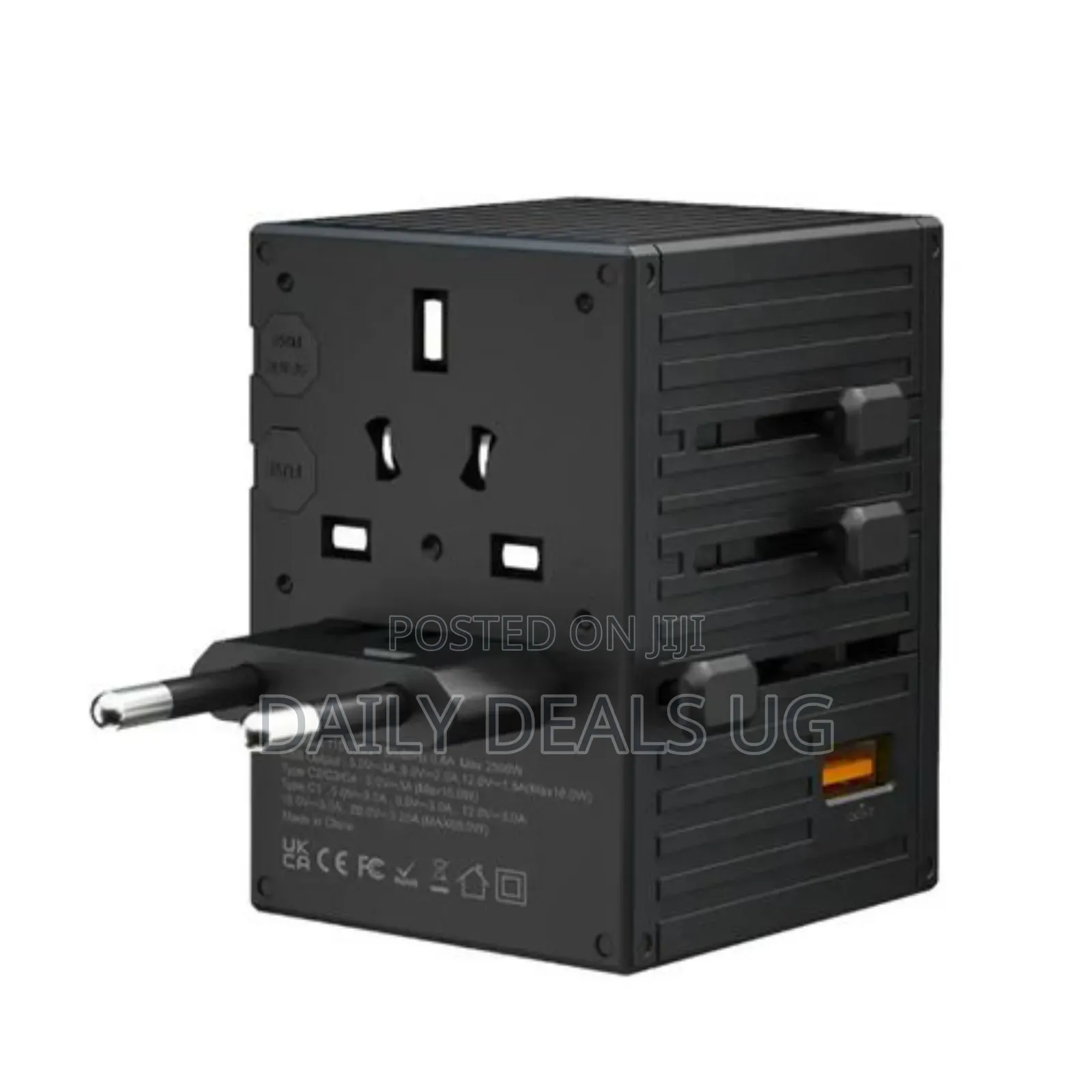 Porodo Gan 5-Port Travel Block Universal Charger