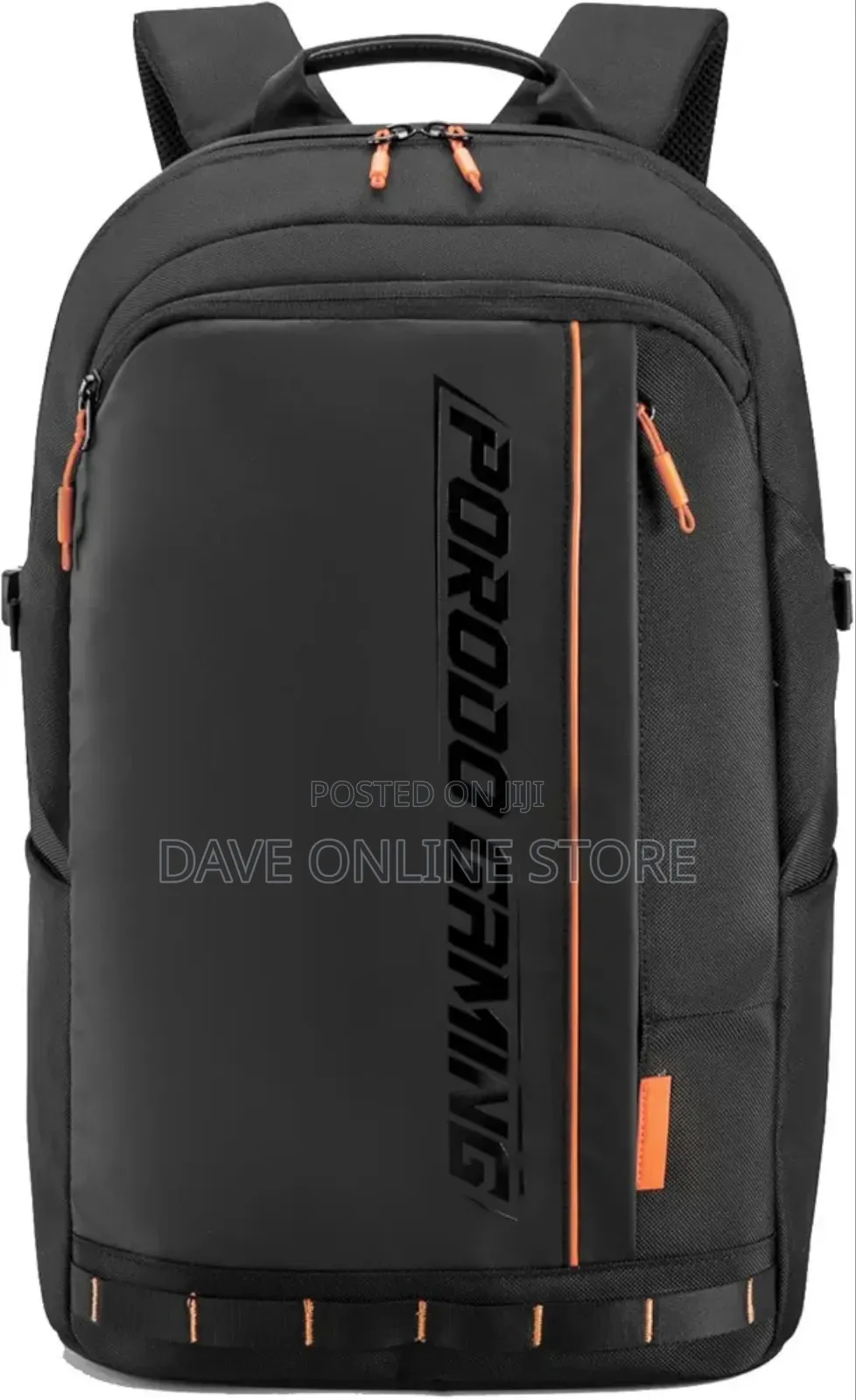 Porodo Gaming Pu Laptop Backpack With Usb-C Port - Black
