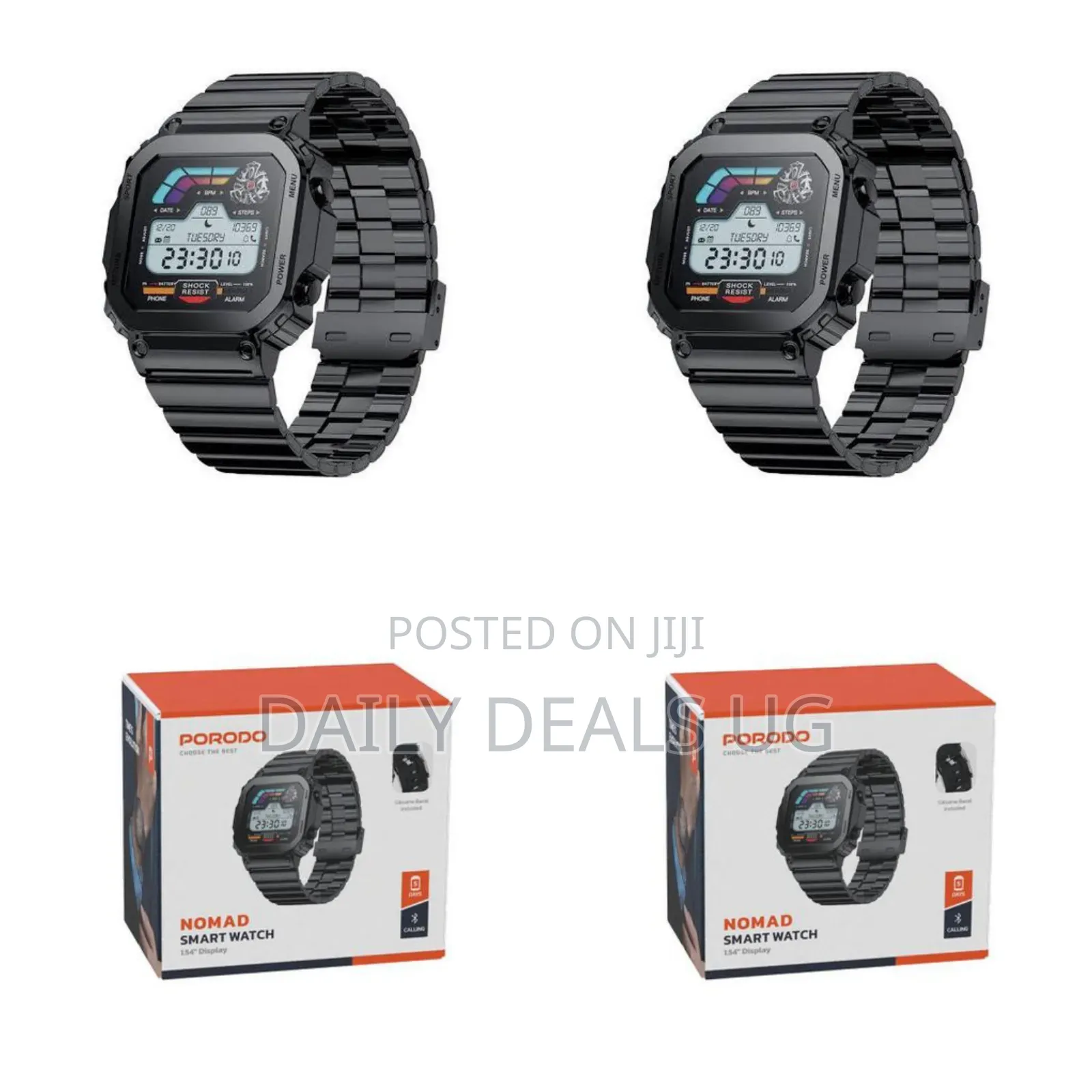 Porodo Nomad Smart Watch Black