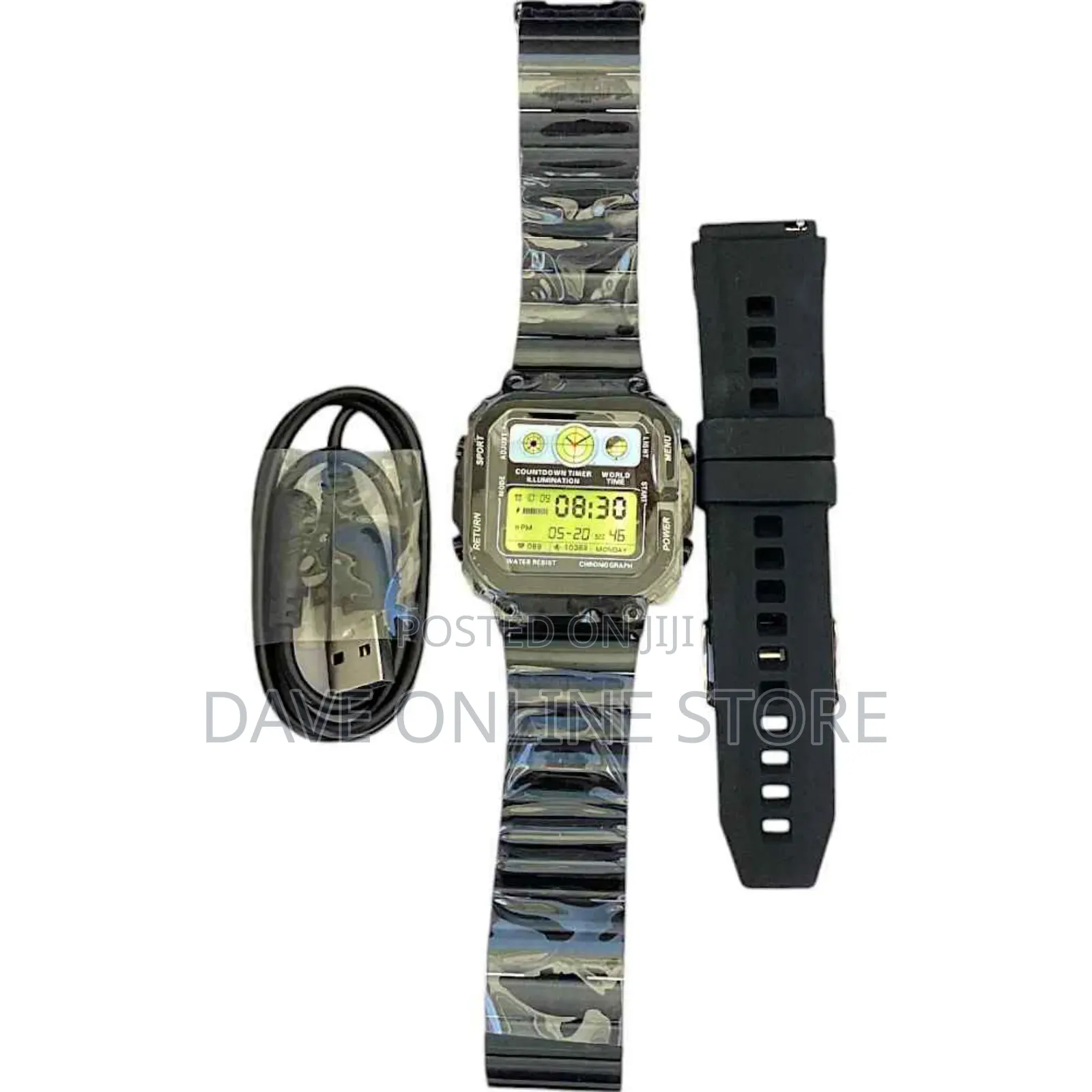 Porodo Nomad Smart Watch Black. 1.54'' Display
