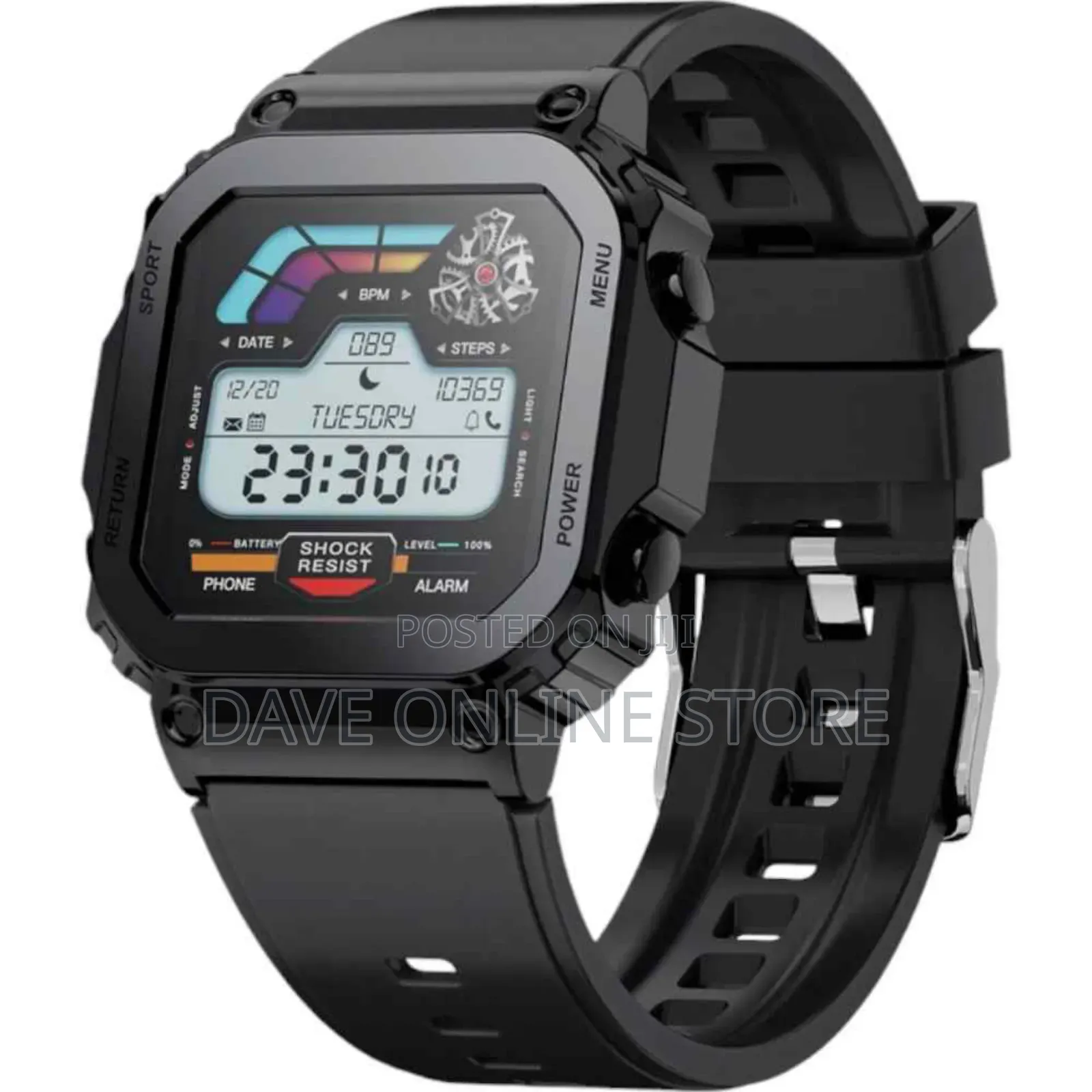 Porodo Nomad Smart Watch Black. 1.54'' Display