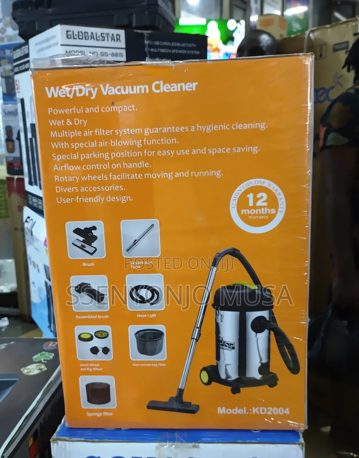DSP Vacuum Cleaner Wet/Dry 25l Capacity - Kd2004 - 1200w