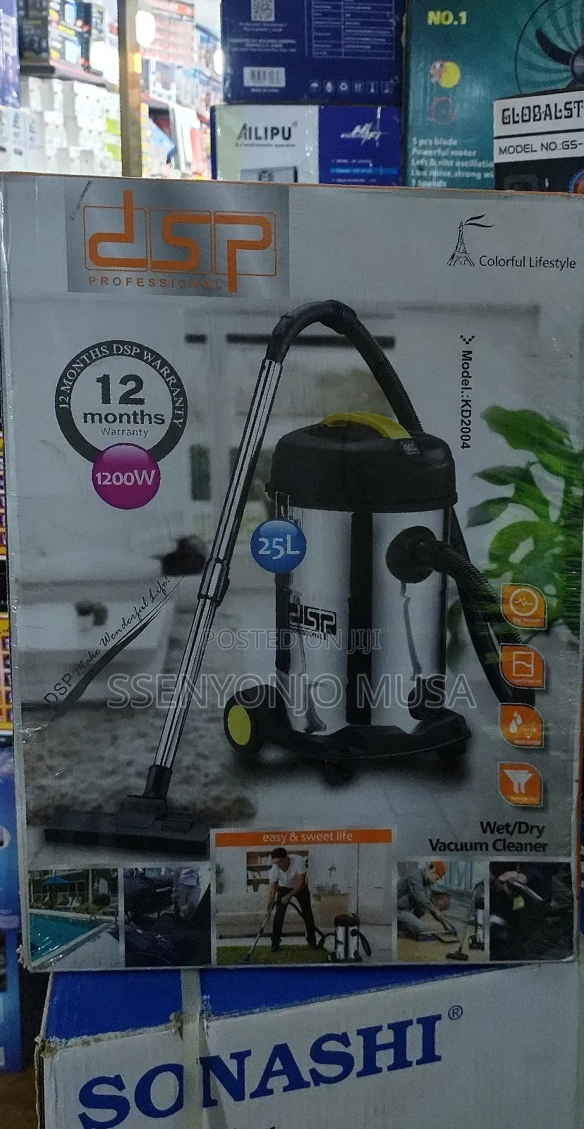 DSP Vacuum Cleaner Wet/Dry 25l Capacity - Kd2004 - 1200w
