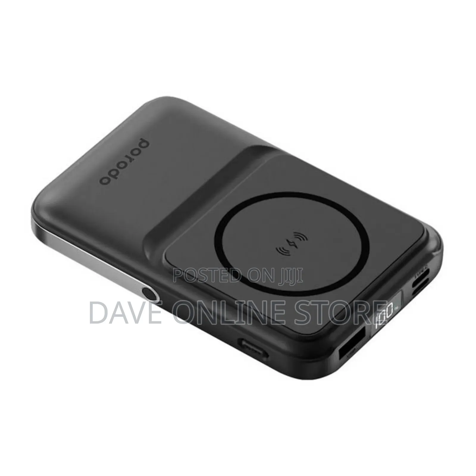 Porodo 10000mah Magsafe Power Bank Stand Attach - Black