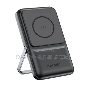 Porodo 10000mah Magsafe Power Bank Stand Attach - Black