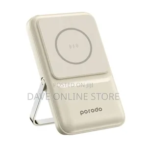 Porodo 10000mah Magsafe Power Bank Stand Attach Beige