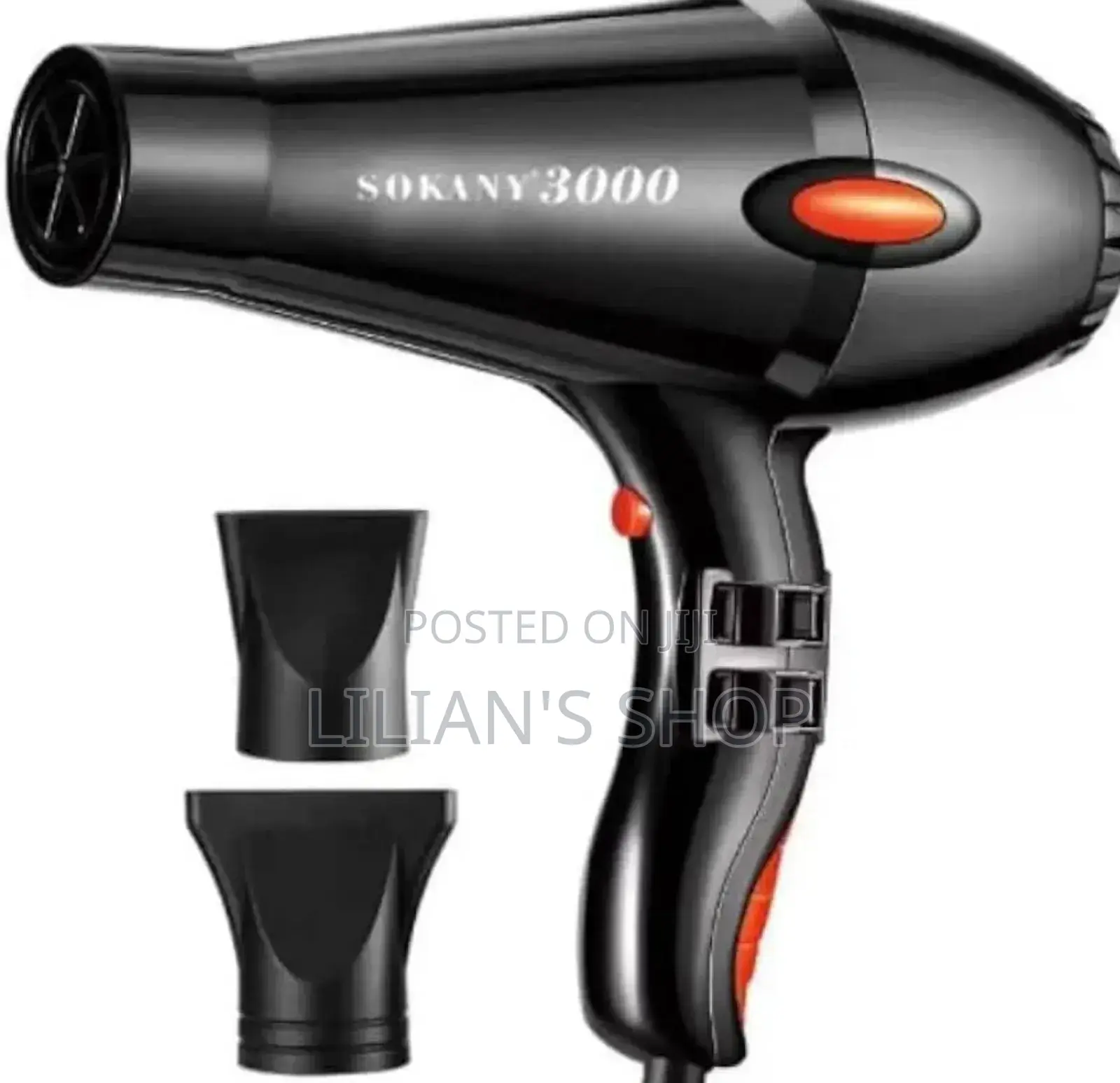 Sokany Professional Hair Dryer 3000w Black Sk-3001