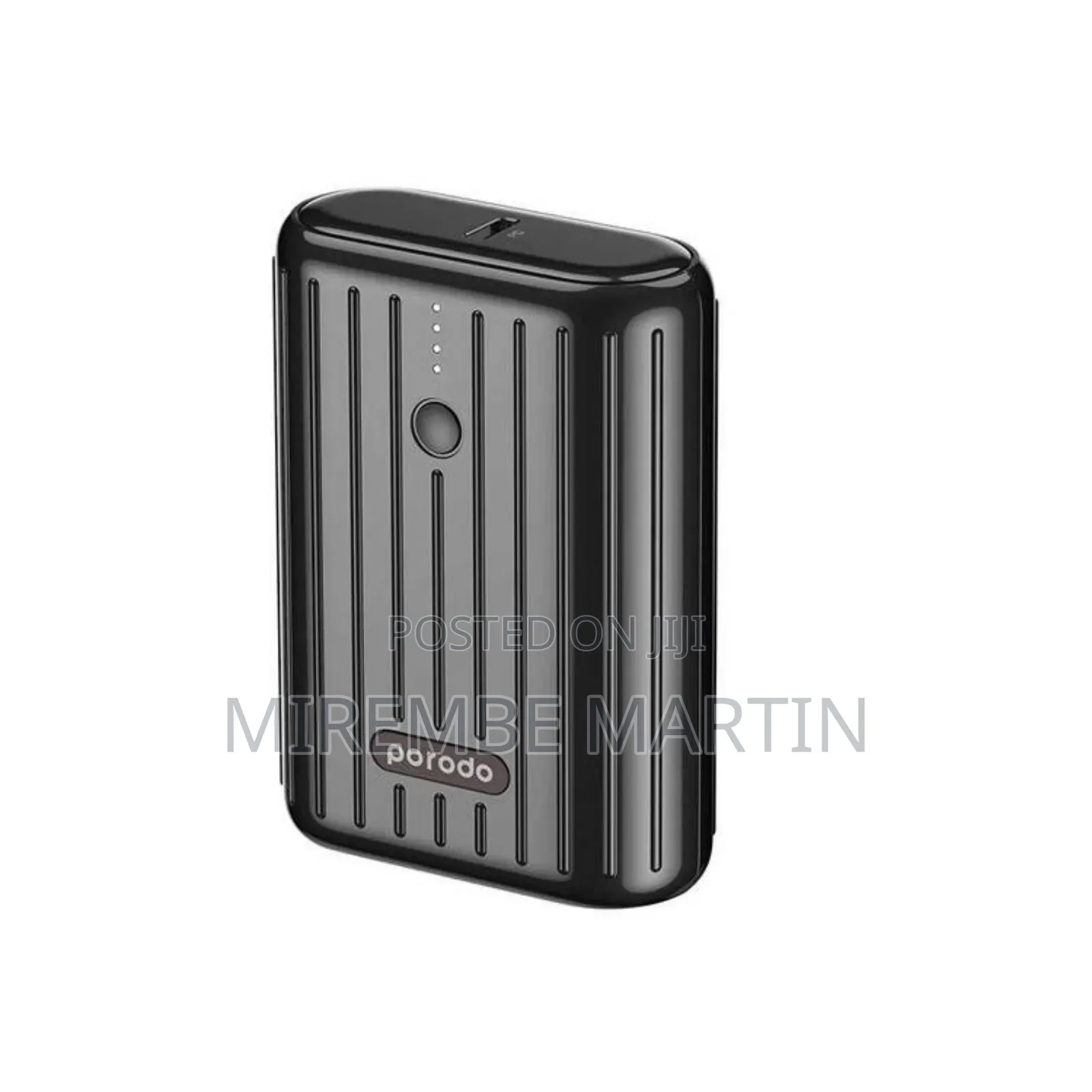 Porodo Power Bank 10000mah Qc3.0 With Pd 20w, - Black