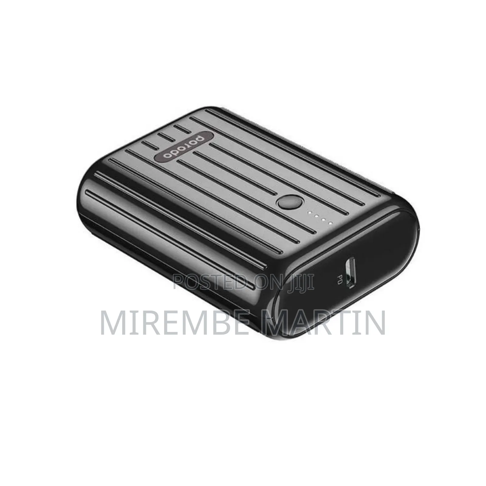 Porodo Power Bank 10000mah Qc3.0 With Pd 20w, - Black