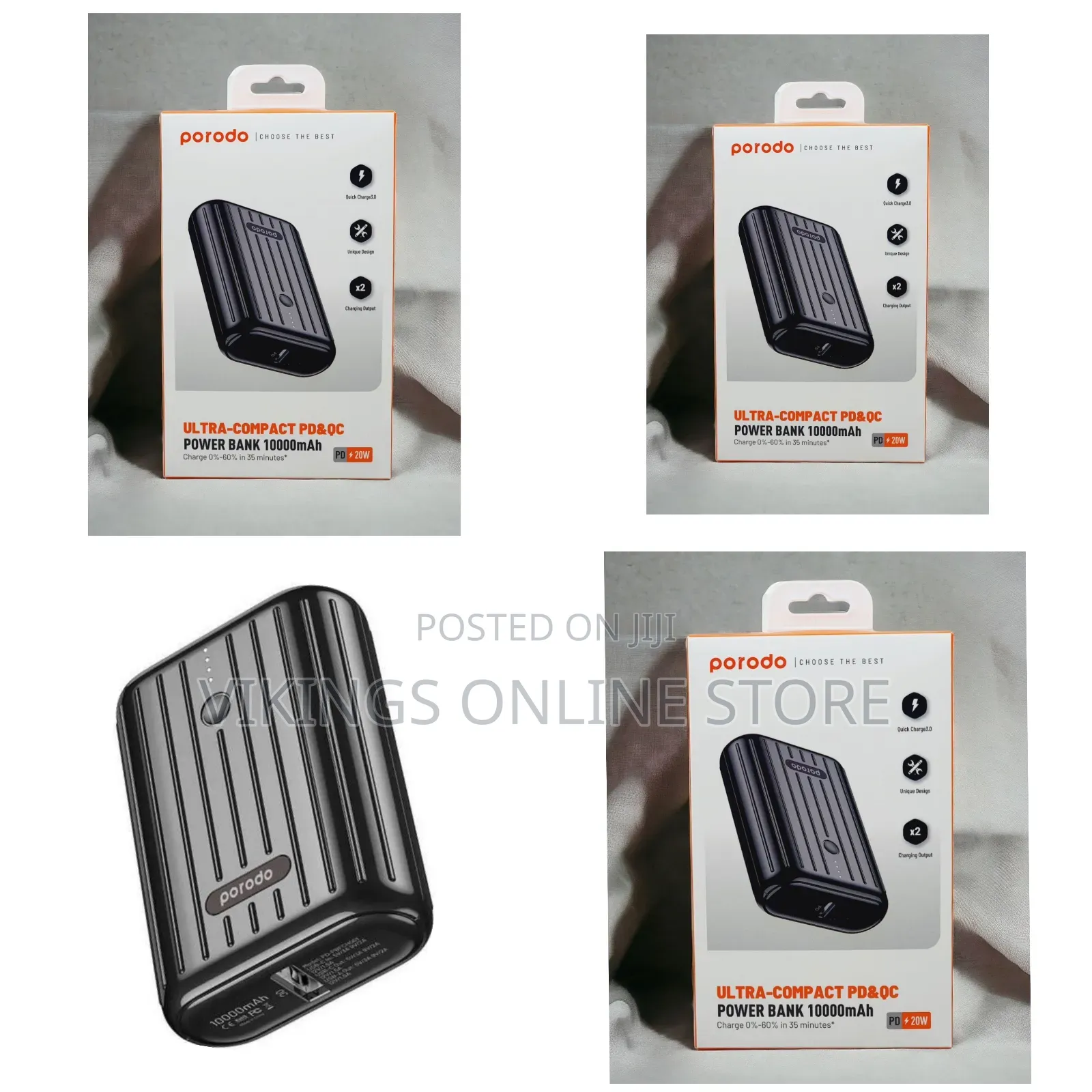 Porodo Ultra-Compact Pd Qc Power Bank Pd20w