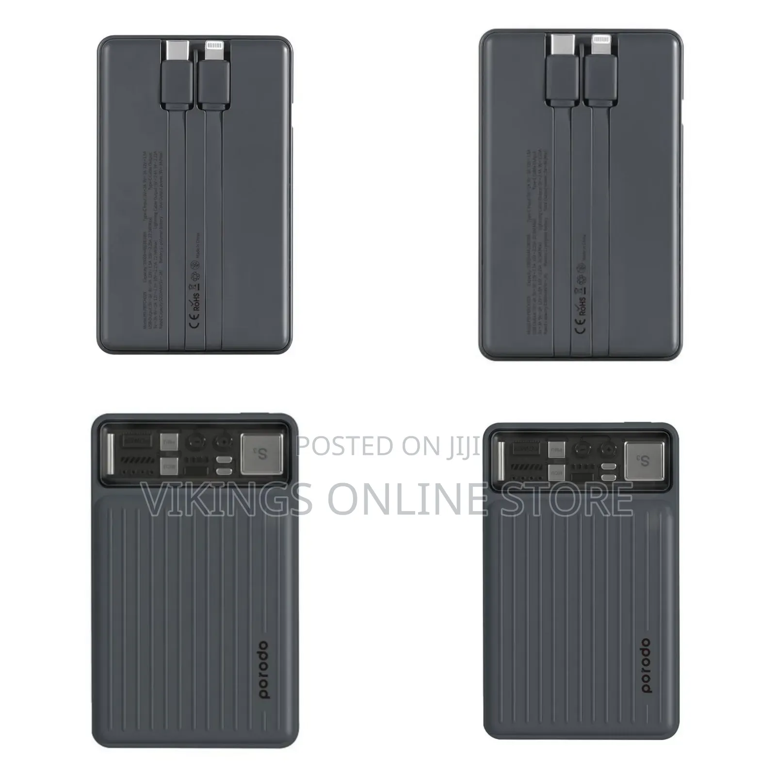 Porodo 10000mah Slim Power Bank