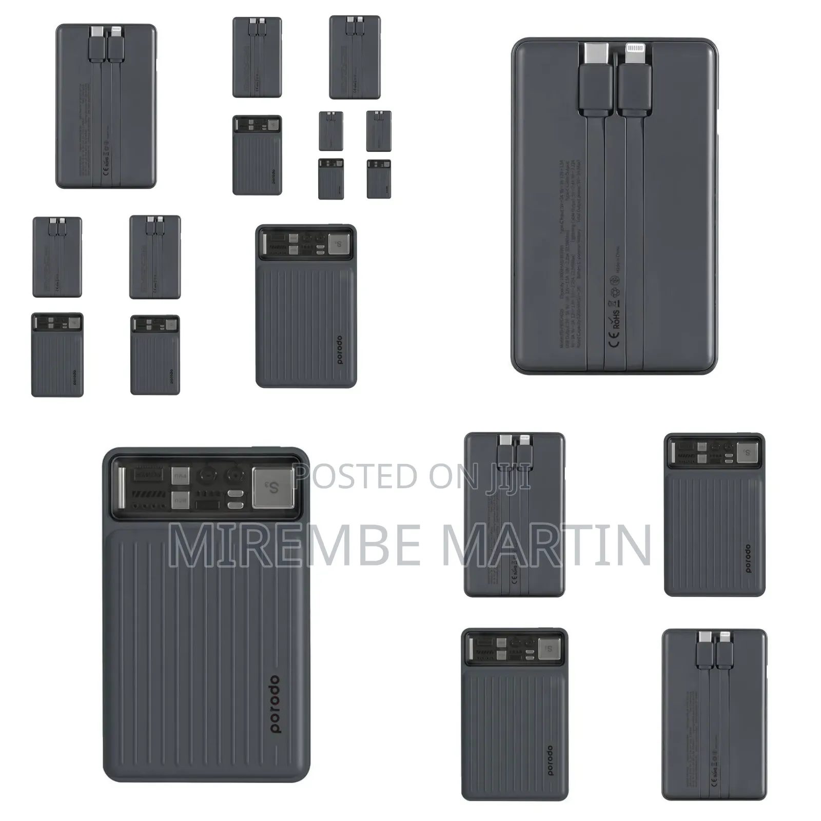 Porodo 10000mah Power Bank Pd-Pbfch029-Bk