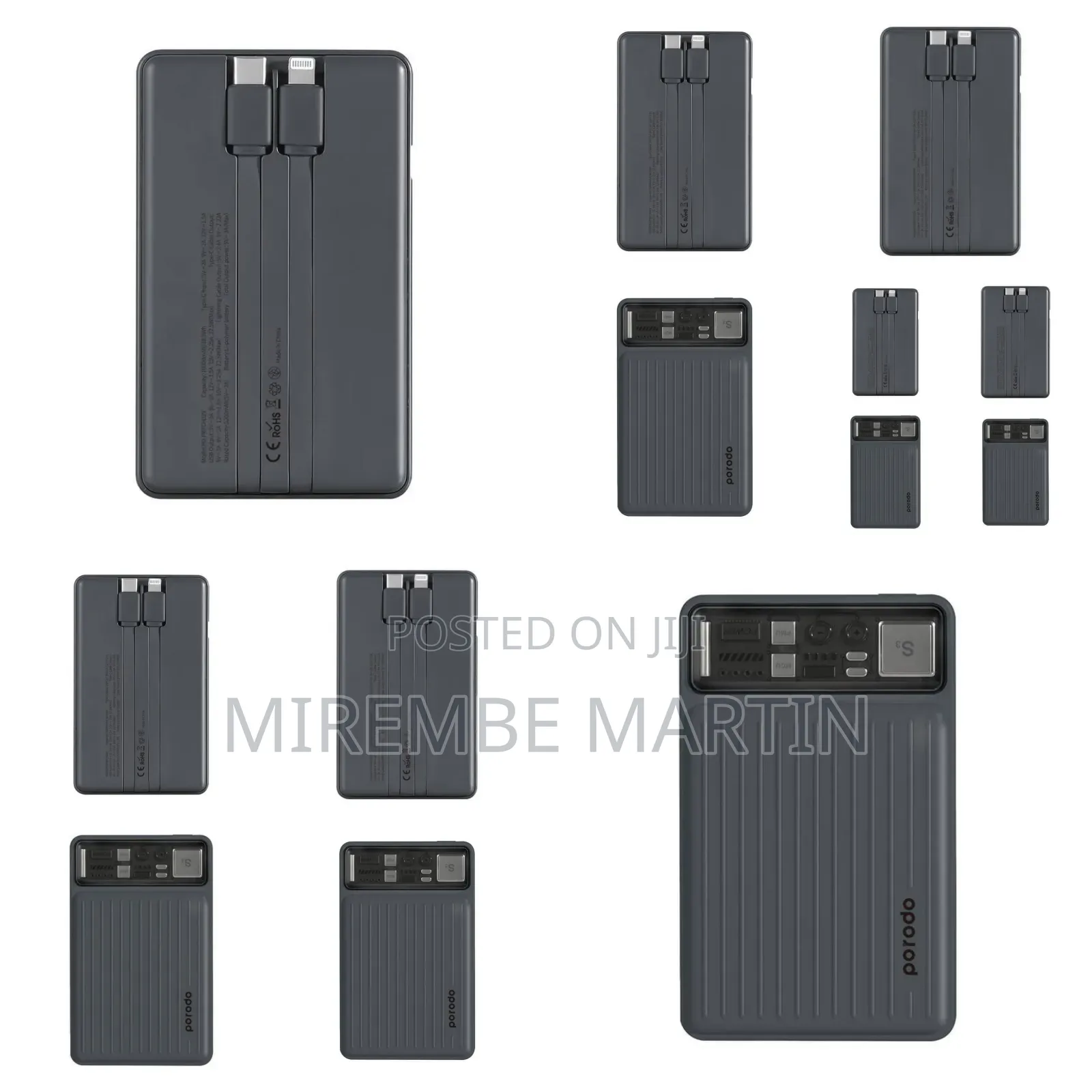 Porodo 10000mah Power Bank Pd-Pbfch029-Bk