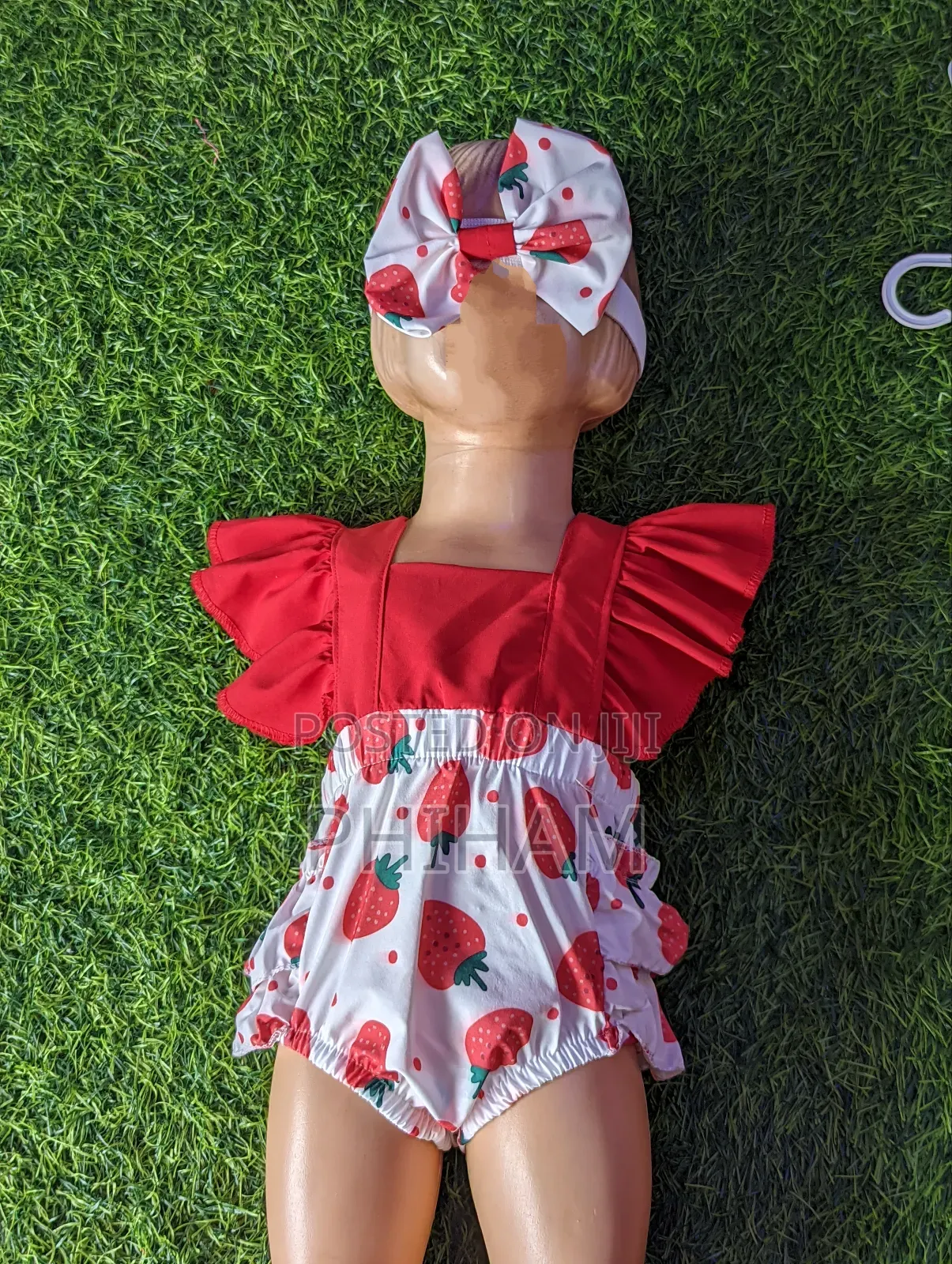 Baby/Kids Dress Set in Red and Yellow