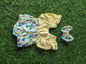 Baby/Kids Dress Set in Red and Yellow