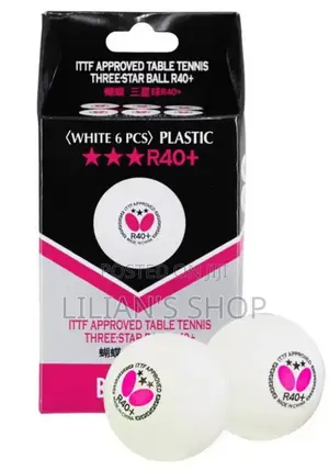 Butterfly R40 Table Tennis Balls 6pcs 