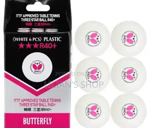 Butterfly R40 Table Tennis Balls 6pcs 