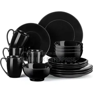 Dinner Set Black 16pieces