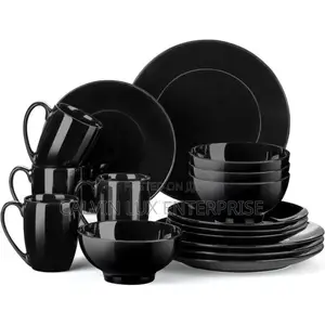 Dinner Set Black 16pieces