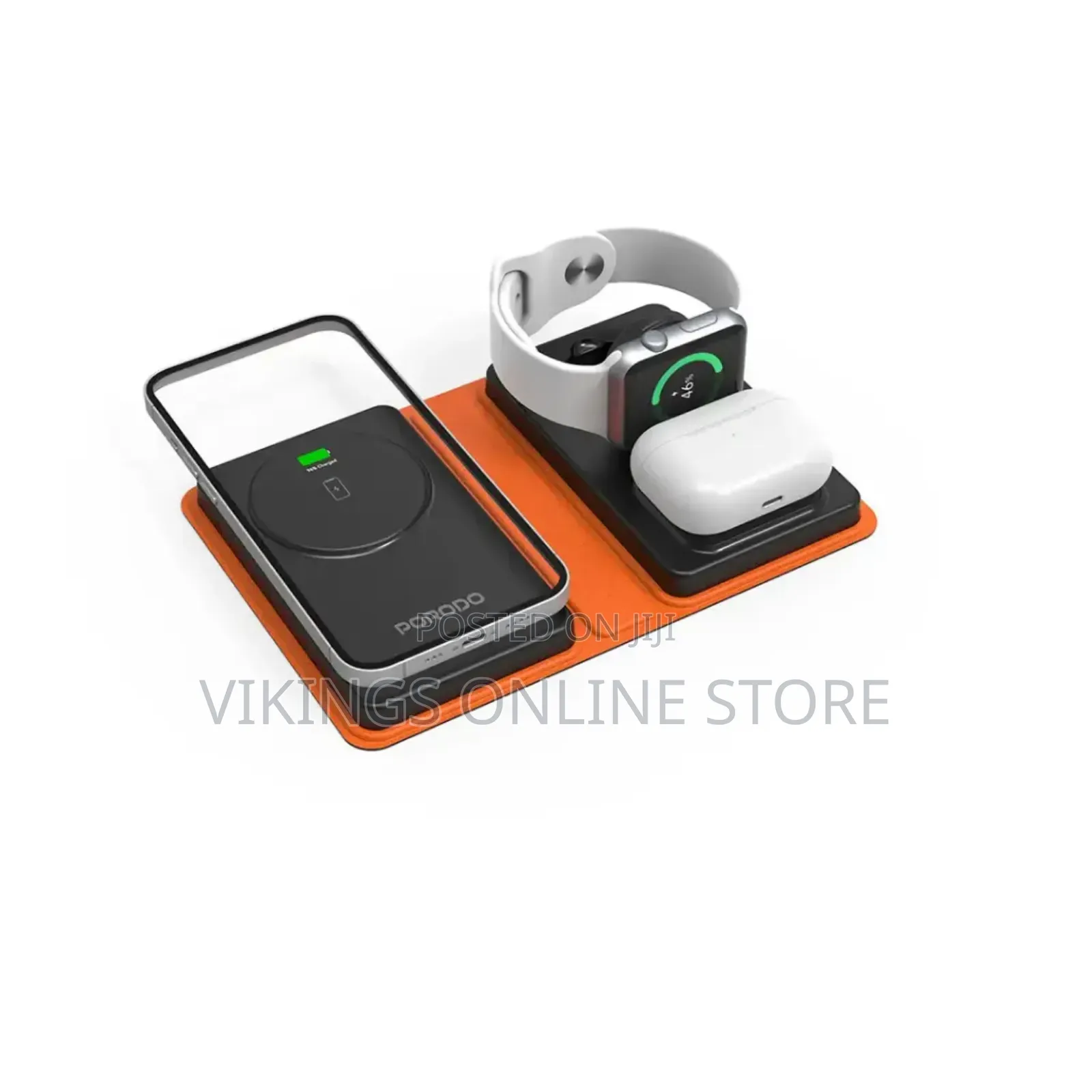 Porodo 8000mah Folding 4-Device Charger - Sku: Pd-Fwch051-Bk