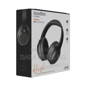 Photo - Porodo Soundtec Hush Wireless Over-Ear Anc Black