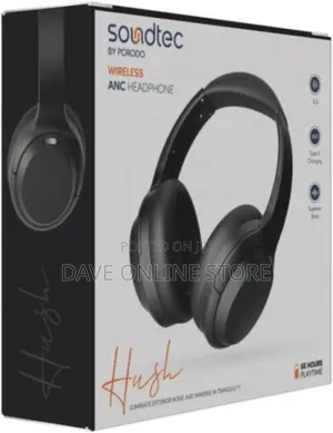 Porodo Soundtec Hush Wireless Over-Ear Headphone Sku: 210974