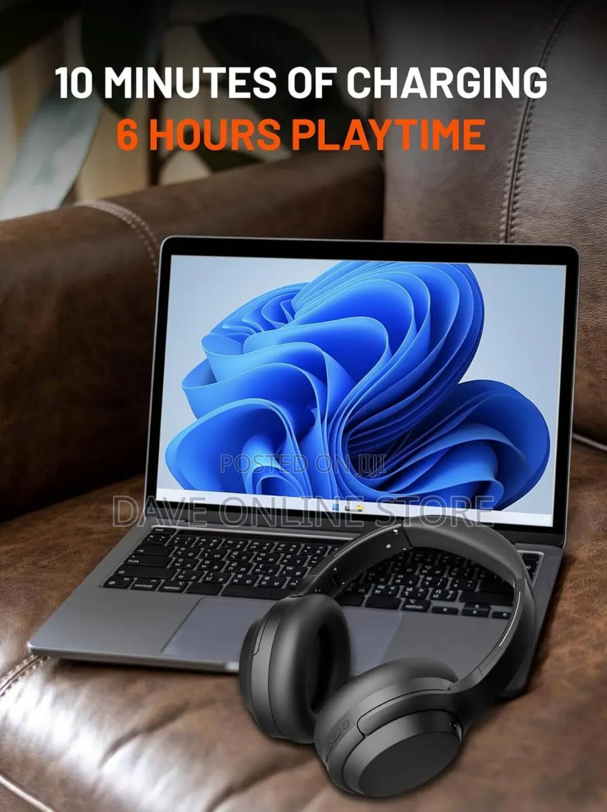 Porodo Soundtec Hush Wireless Over-Ear Headphone Sku: 210974