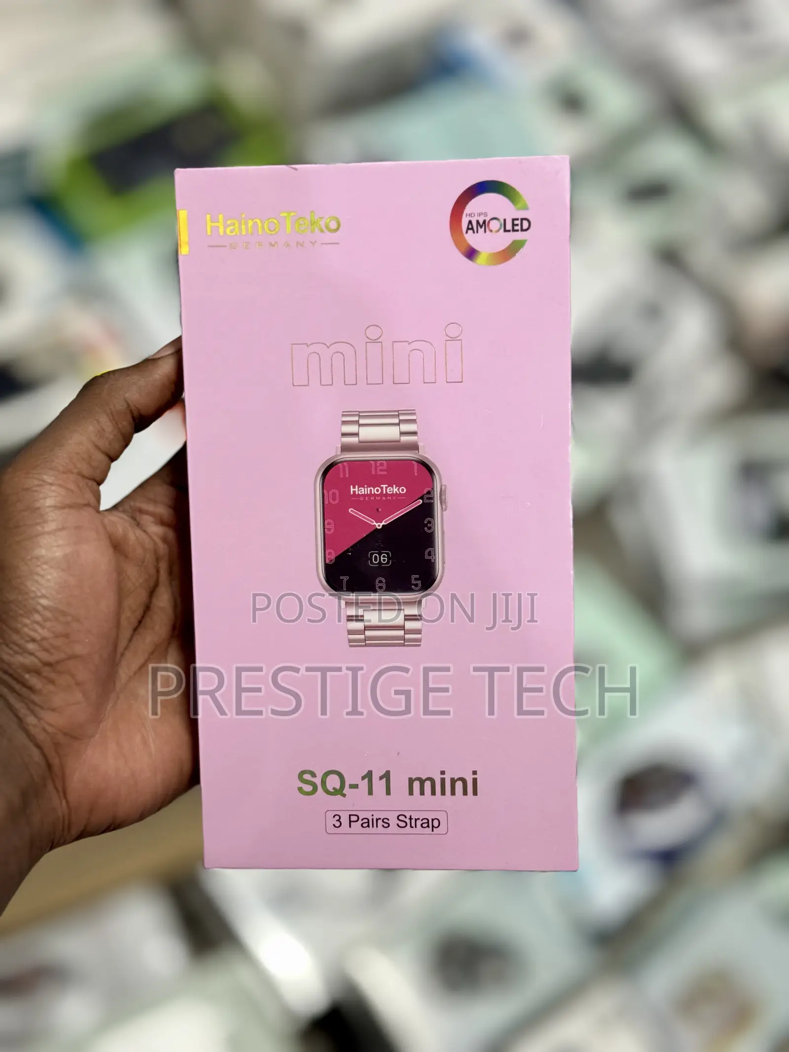 Haino Teko Sq11 Mini Gold Pink Smart Watch For Ladies