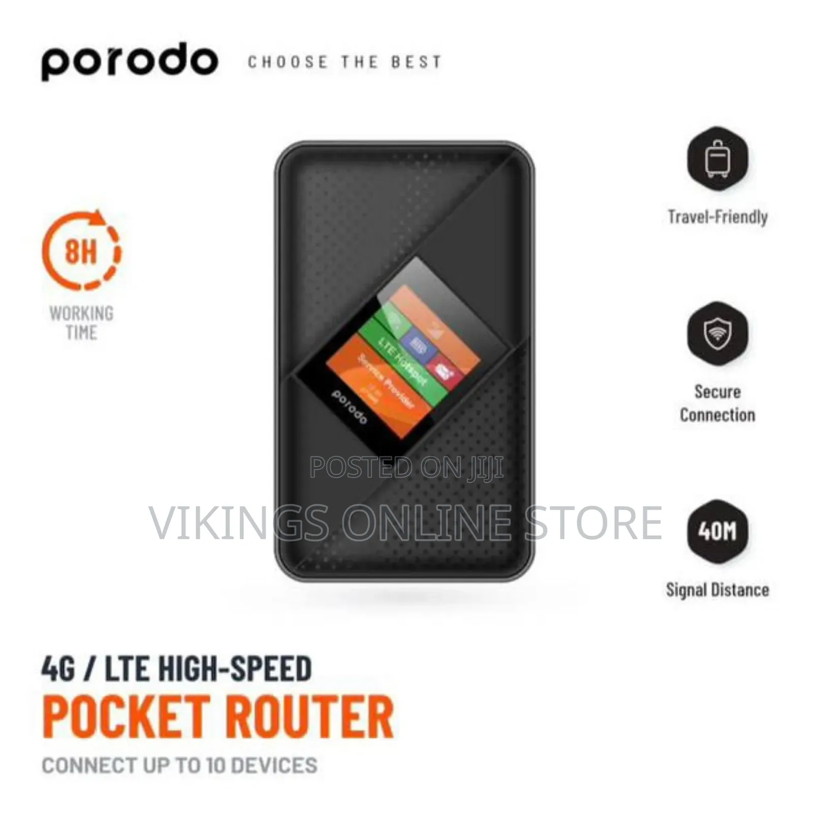 Porodo 4g Portable Router
Sku P244