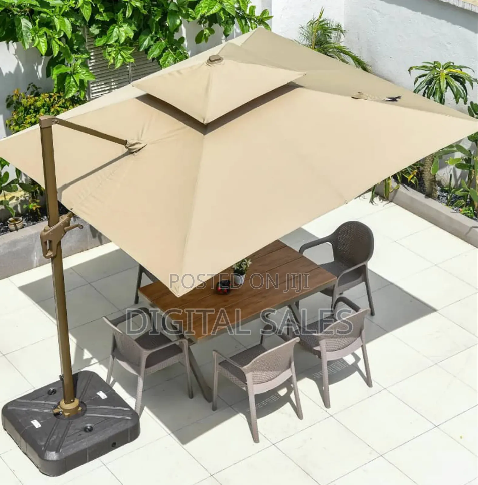 Garden Sun Umbrella -Cream