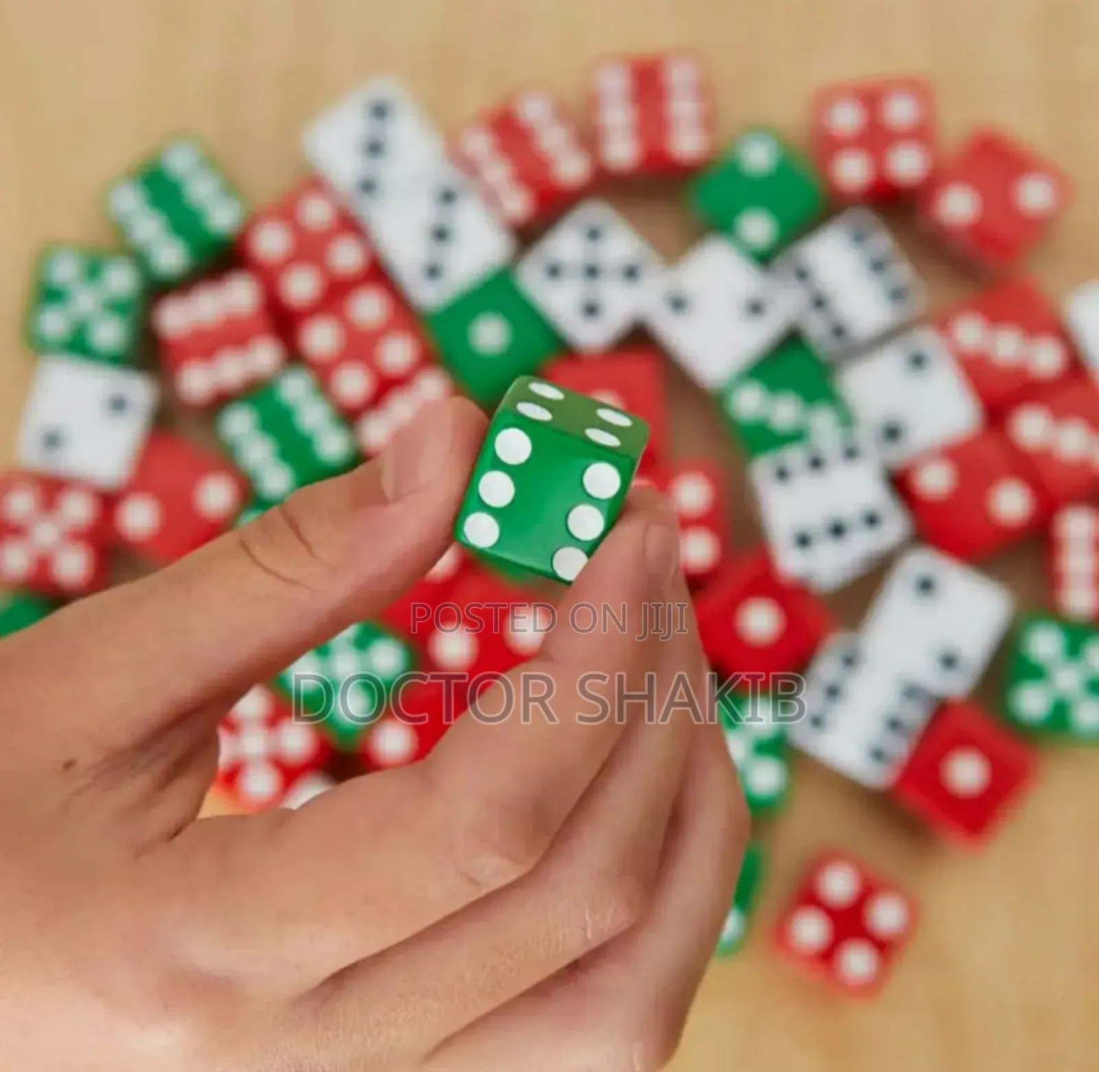 High-Quality Lucky Dotted Dices - 5pcs