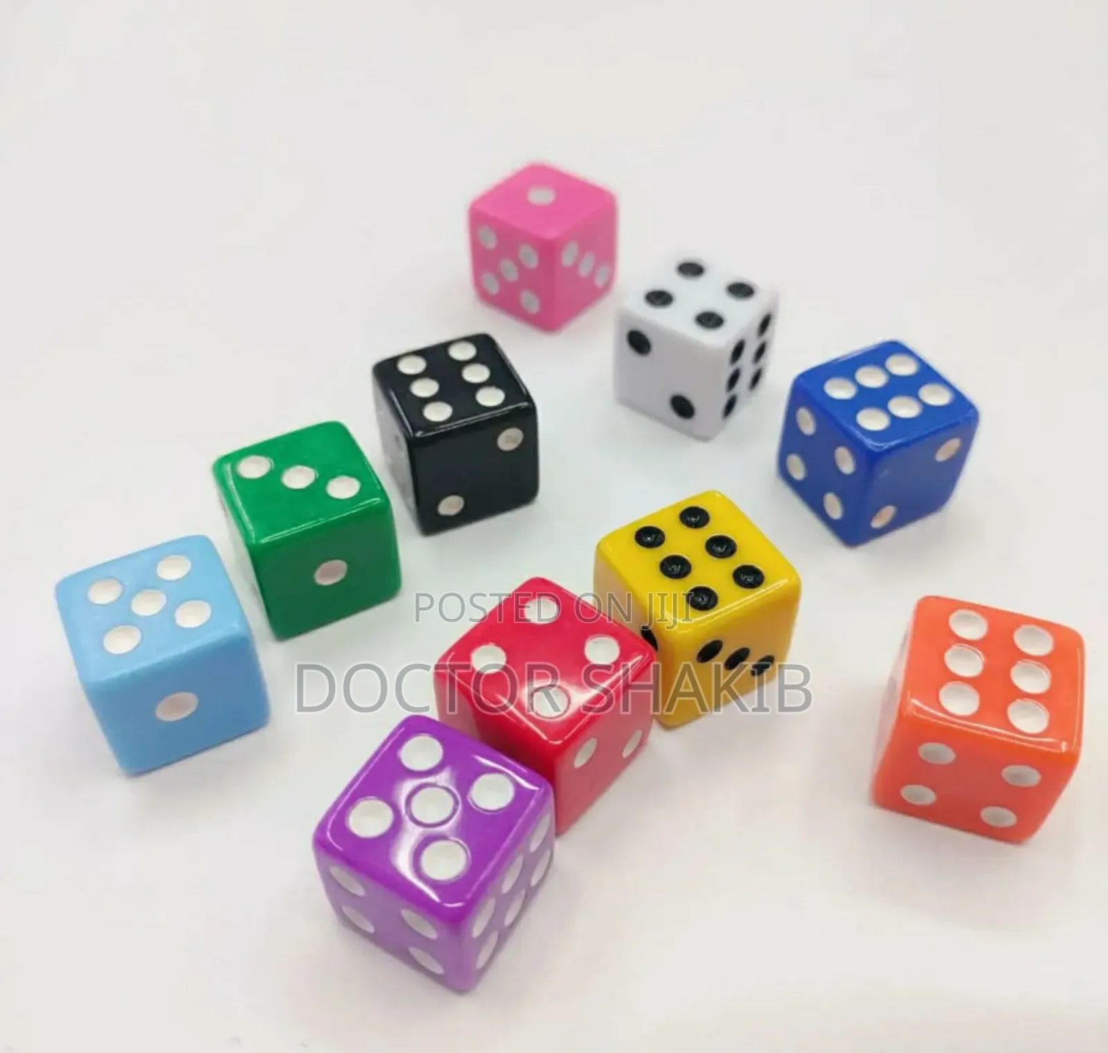 High-Quality Lucky Dotted Dices - 5pcs