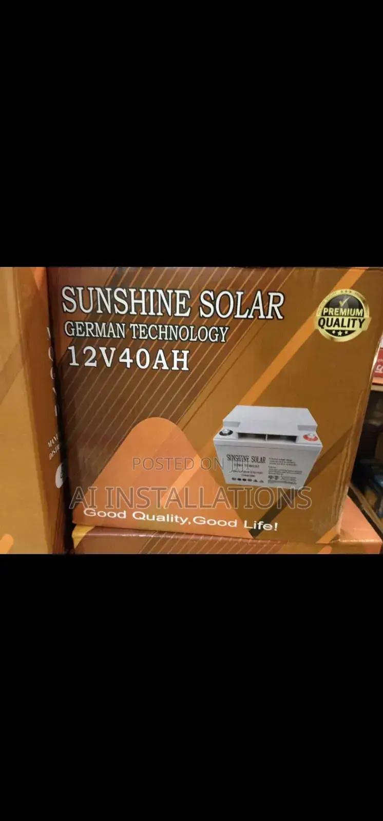 40ah Sunshine  Battery