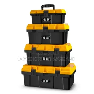 Photo - 4 Pieces Plastic Toolbox Waterproof, Large,For Home and Car