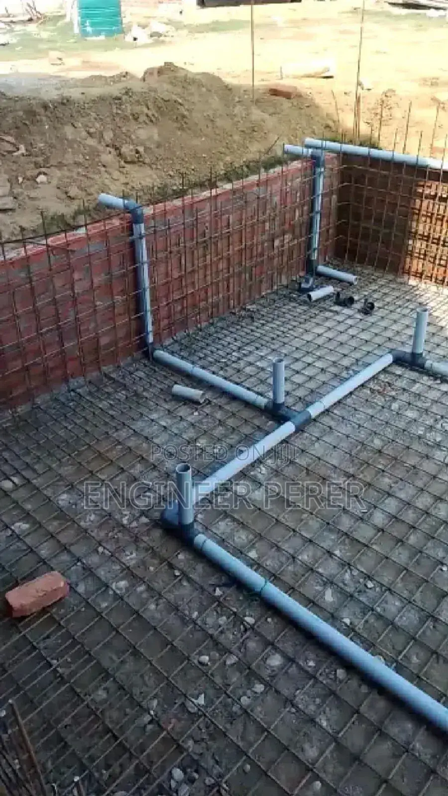 Steel Bending and Plumbing Work for Swimming Pool