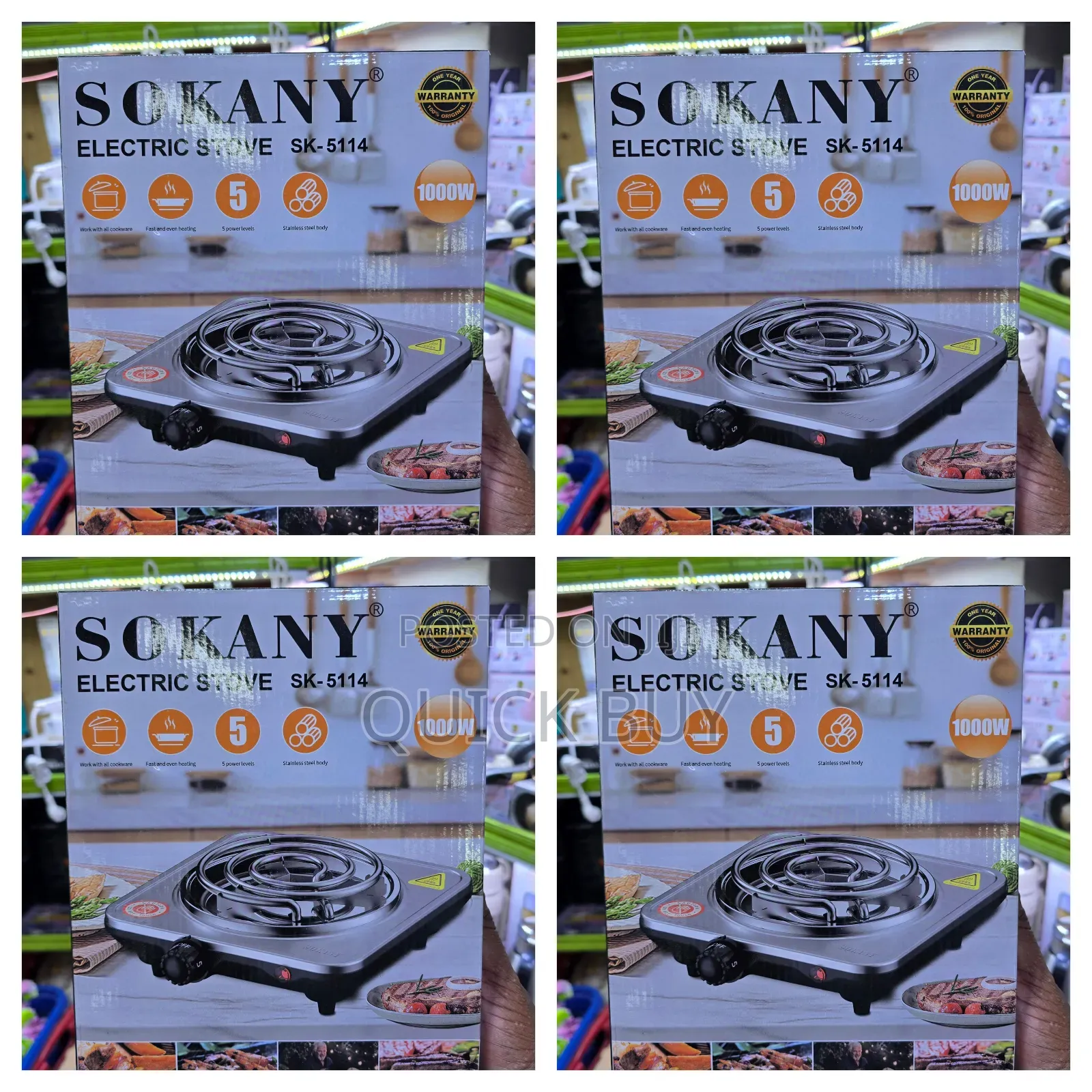 Sokany Sk 5114 Electric Coil Cooker-New