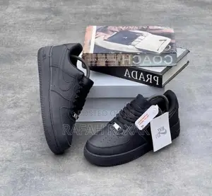 Original Unisex Black Nike Air Force 1 #Af1 Low Sneakers