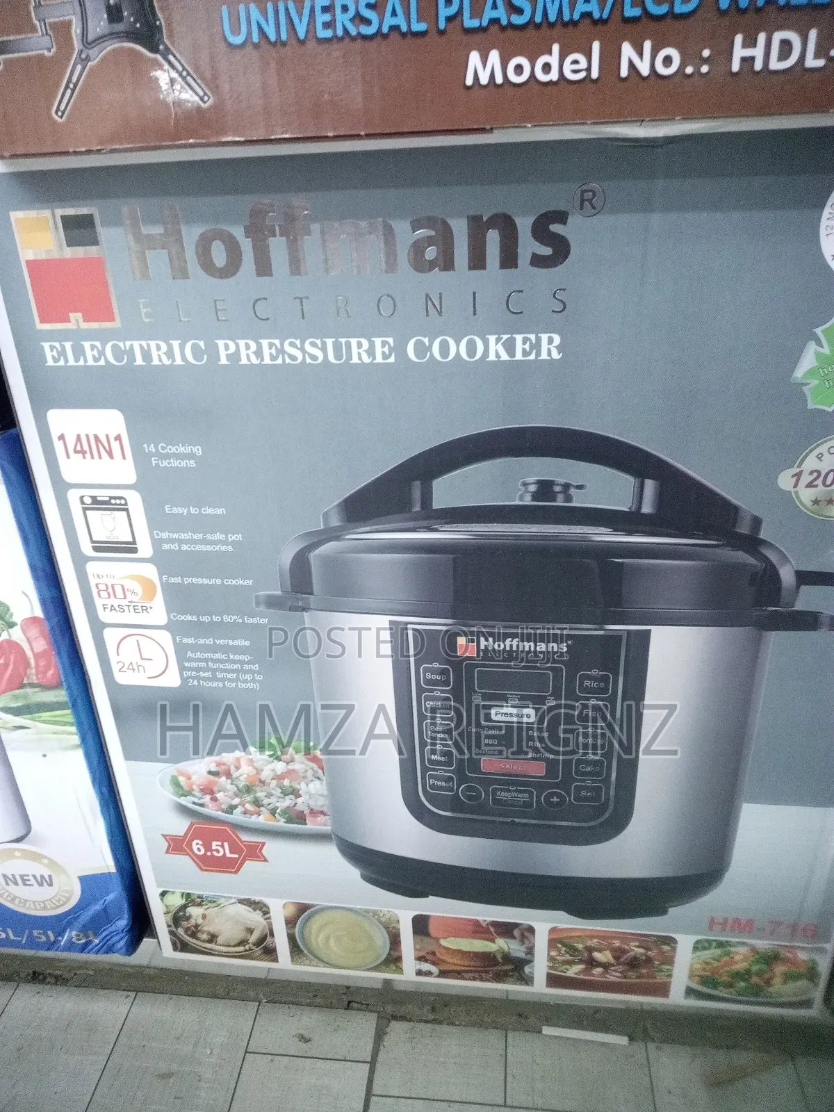 Hoffman 6.5l Electric Multi Cooker With 14 Cooking Programs