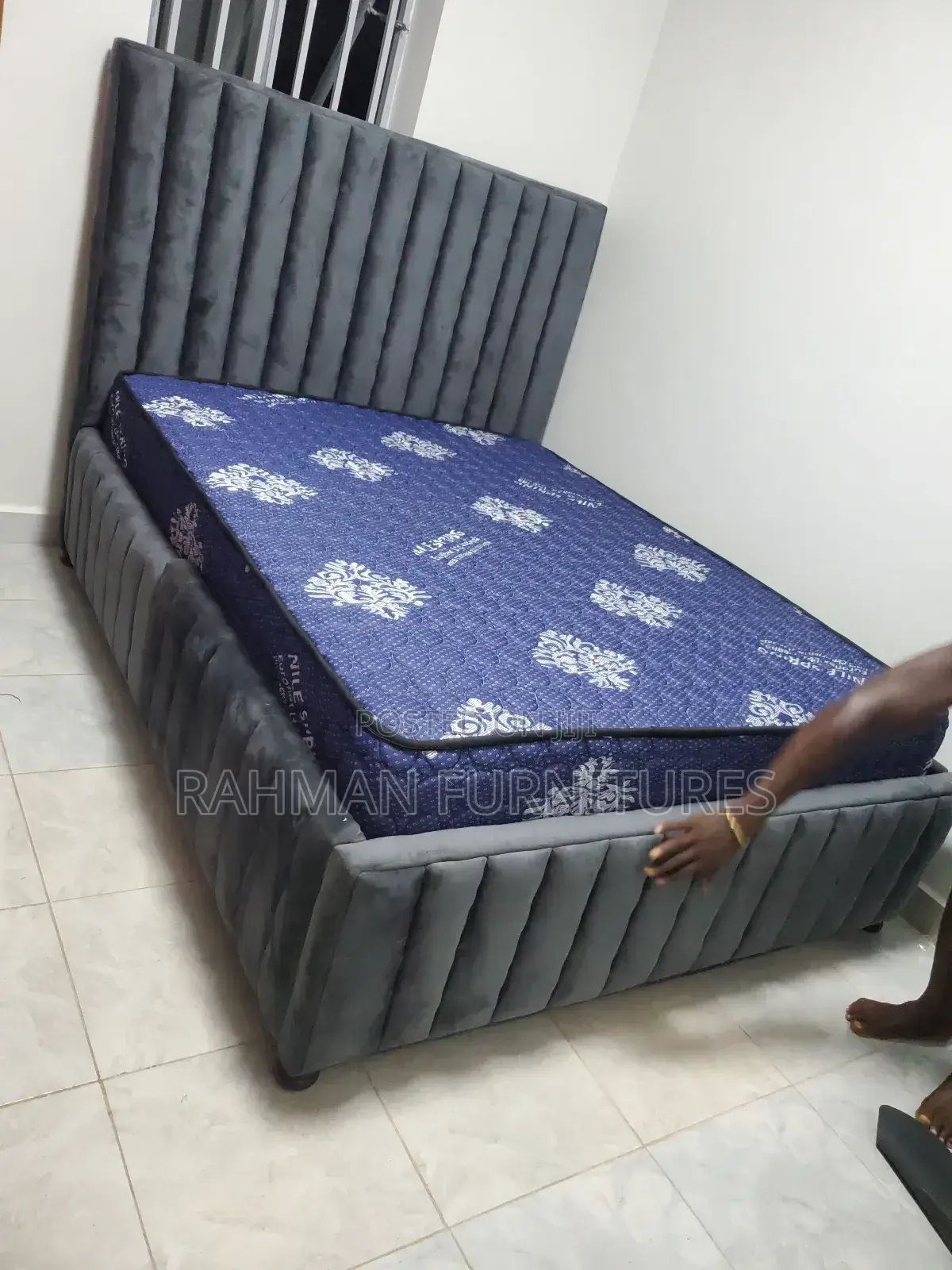 Brand New Gray Five by Six Bed