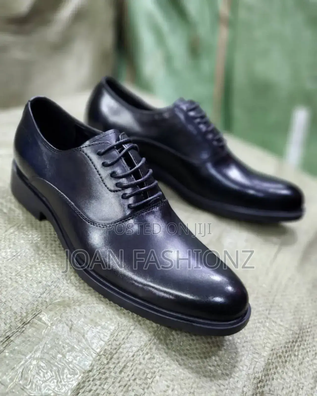 Men's Lace Up Gentle Loafers-Black