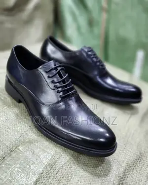 Men's Lace Up Gentle Loafers-Black