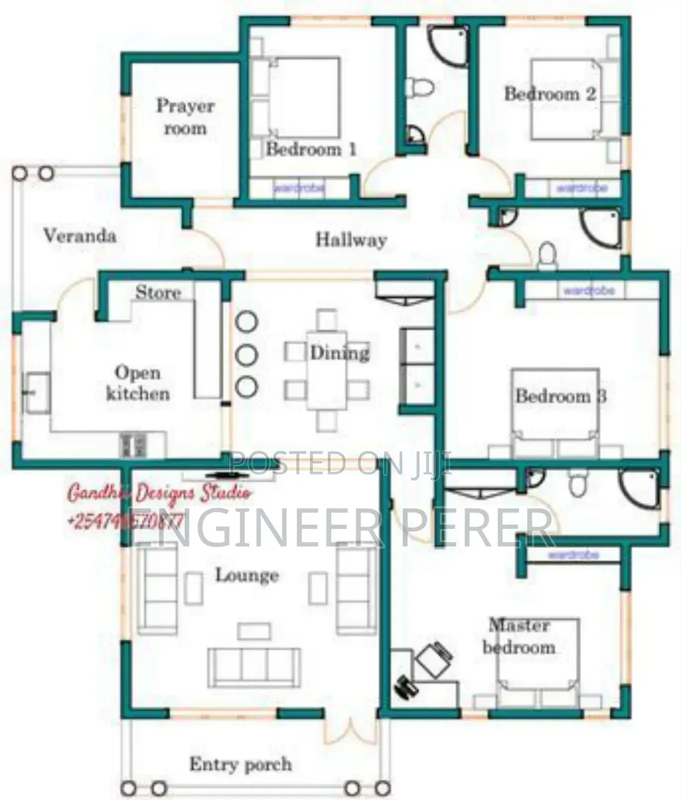 House Plan 5 Bedroom House