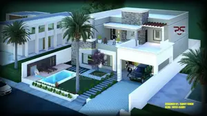 Supper Plan Front Elevation for Residential Houses