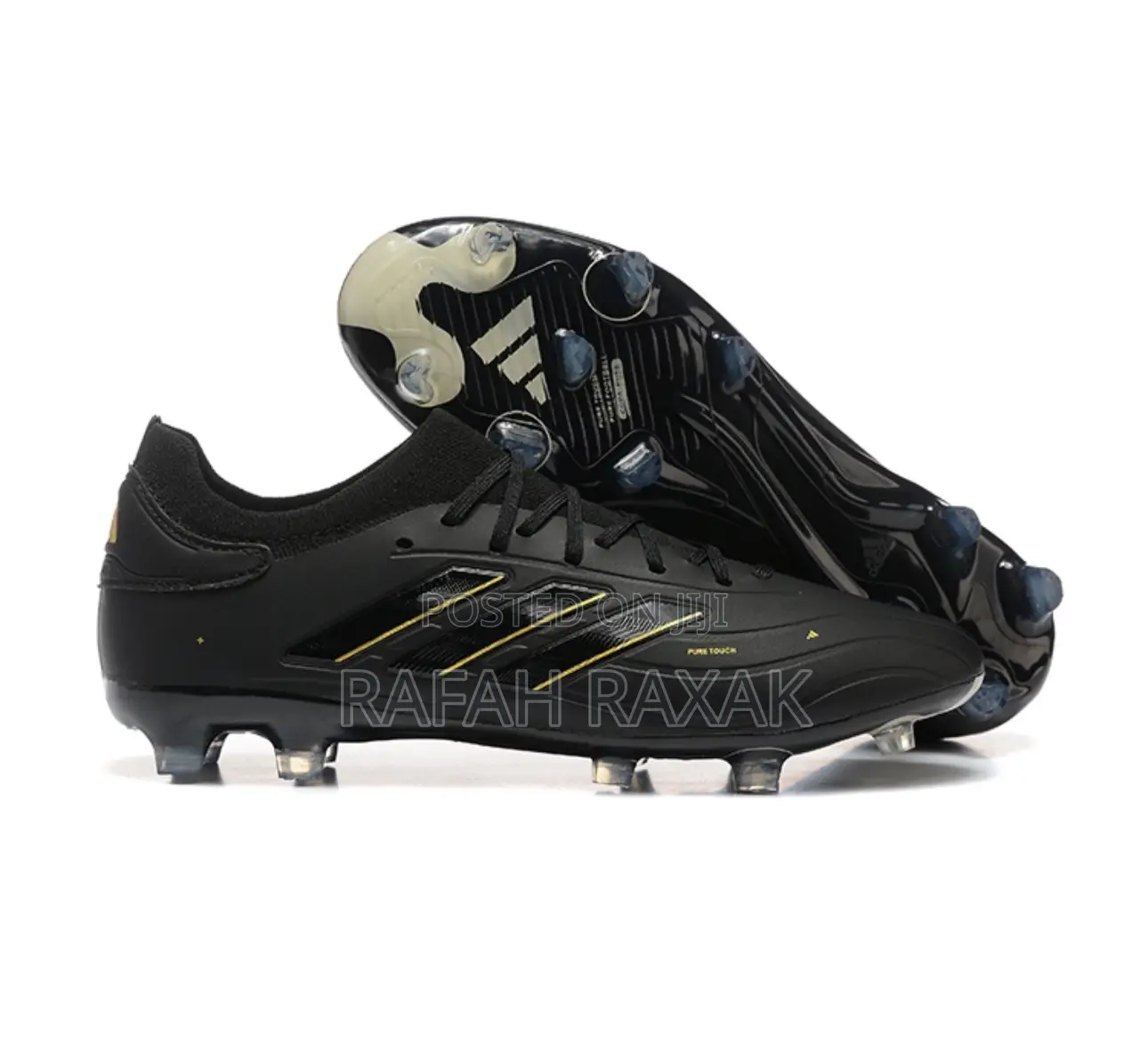 Original Black/Gold Adidas Copa Pure 2 Elite Fg Soccer Boots