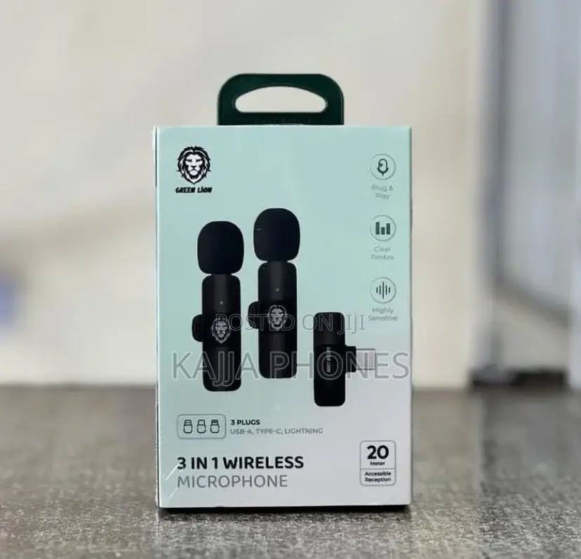 Green Lion 3 in 1 Wireless Microphone