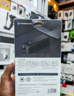 Powerology Onyx 30000mah 100w Dual Usb-C Power Bank